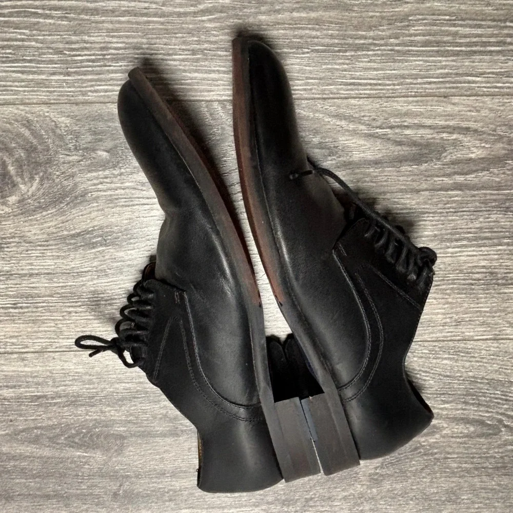 Blake McKay‎ Black Leather Lace Up Oxford Dress Shoes Men's Size 10.5